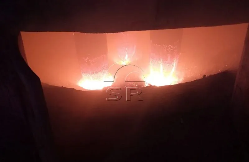 Печь из высокоуглеродистого феррохрома