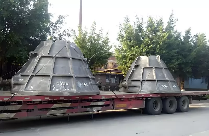 БОЛЬШОЙ ШЛАКОВЫЙ ЁМКОСТЬ ИЗ ЛИТОЙ СТАЛИ ШЛАКОВЫЙ ЧАШ