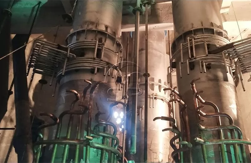 Кольцевой комбинированный держатель для руднотермической печи